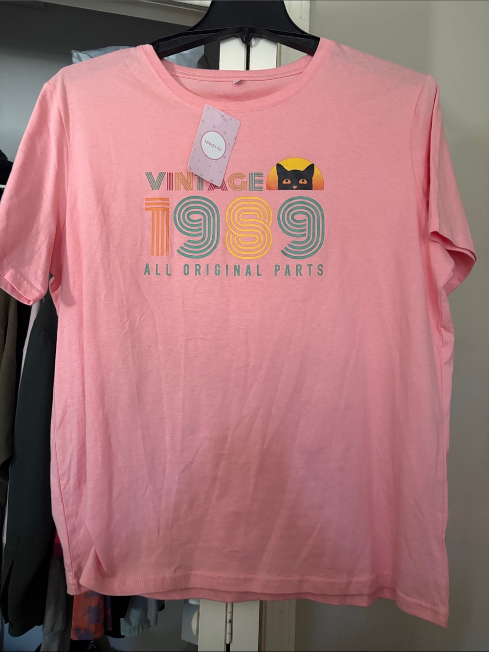 Vintage 1989 Pink Graphic Tee